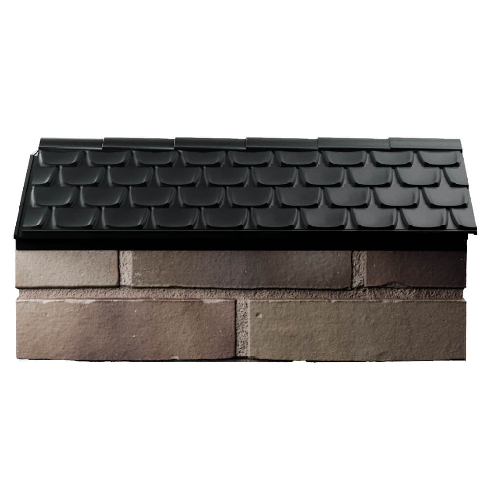 Парапет Zking Эльбрус Черный с посадкой на 1 кирпич (255мм) в Таганроге фото