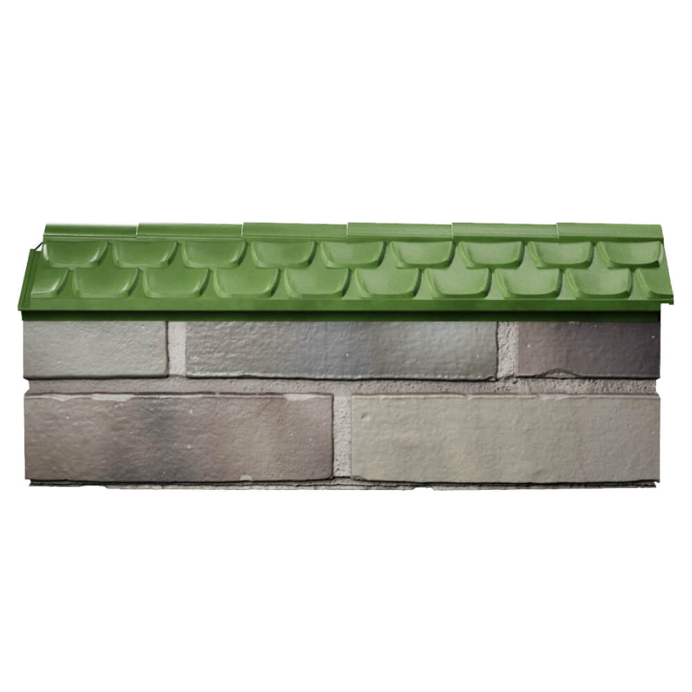 Парапет Zking Эльбрус Зеленый с посадкой на 0.5 кирпича (130мм) в Таганроге фото