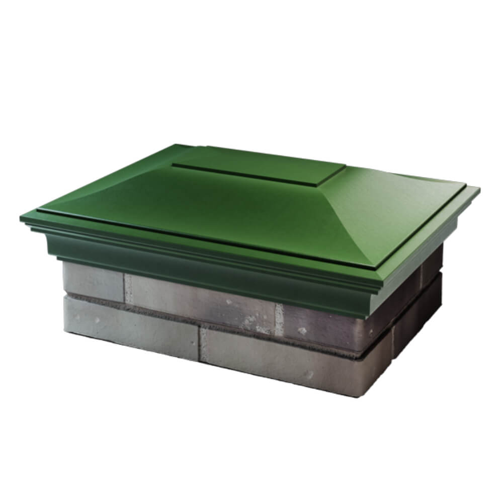 Колпак Zking Монблан Зеленый на столб 2х1.5 кирпича (515х385мм) в Таганроге фото