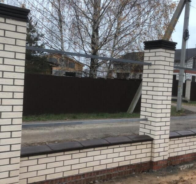 Колпак Zking Бона ХайТек Коричневый на столб 1.5х1.5 кирпича (385х385мм) в Таганроге фото