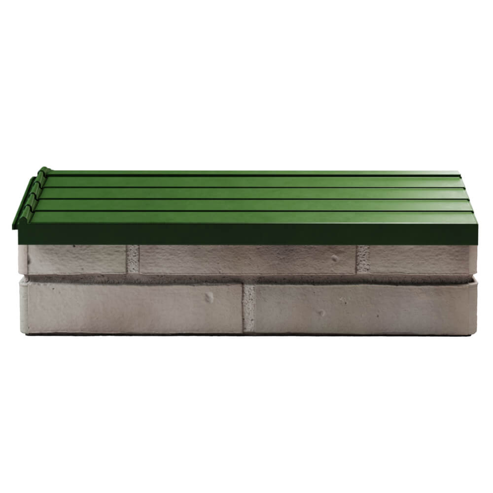 Парапет Zking Бона ХайТек Зеленый с посадкой на 1 кирпич (200/225/255мм) в Таганроге фото