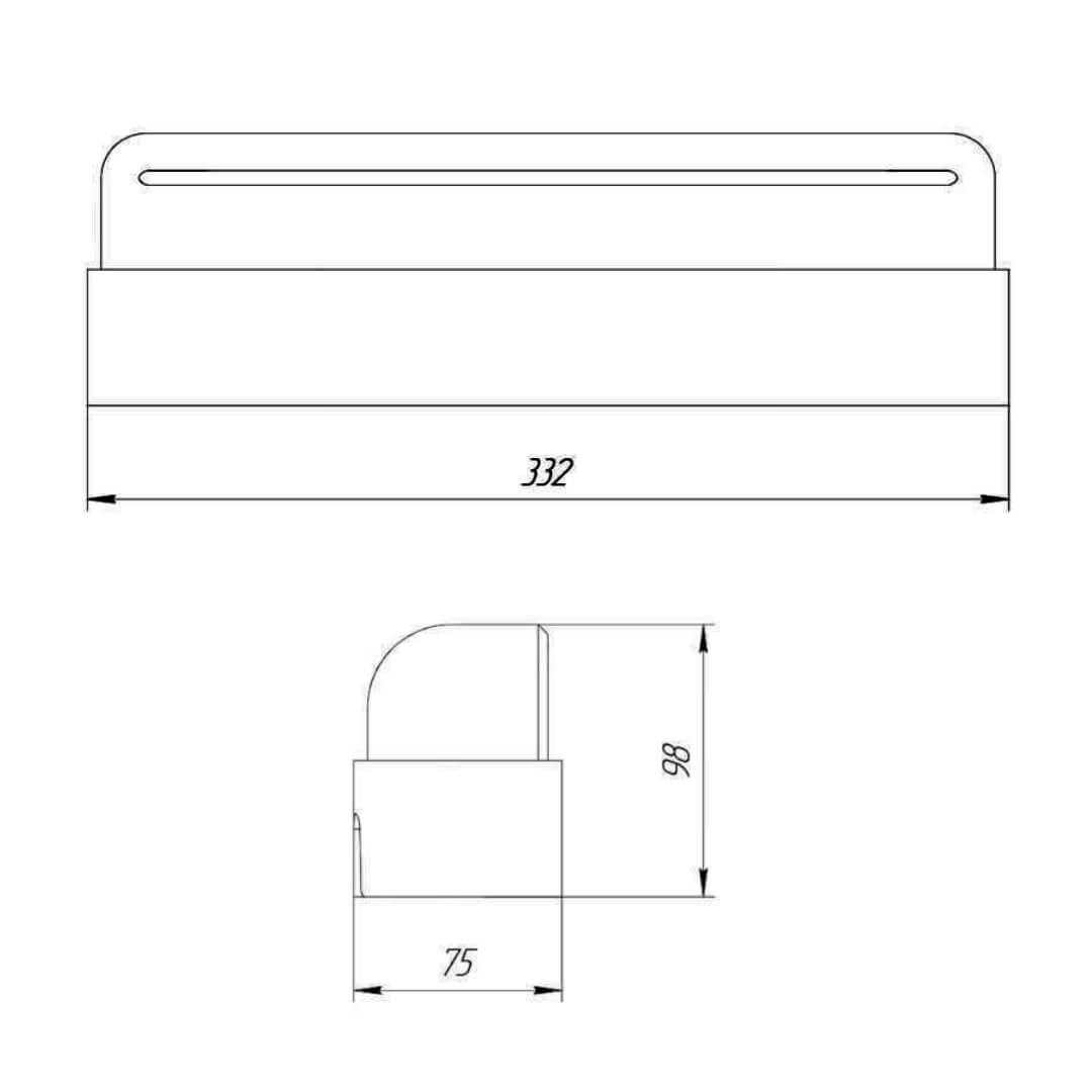 LED Светильник для шаговой плиты STONE Светлая Галька 330х75х98мм в Таганроге фото