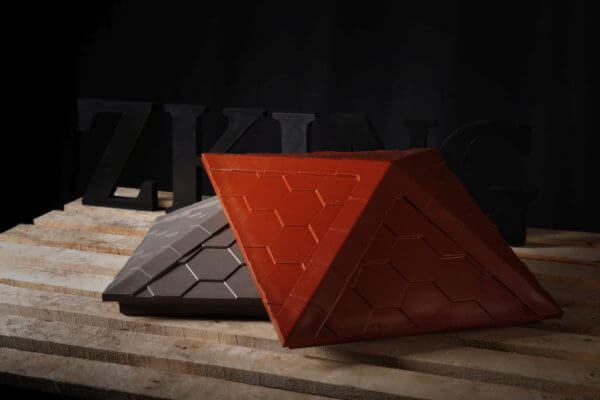 Колпак Zking Эверест Красный на столб 1.5х1.5 кирпича (390х390мм) в Таганроге фото