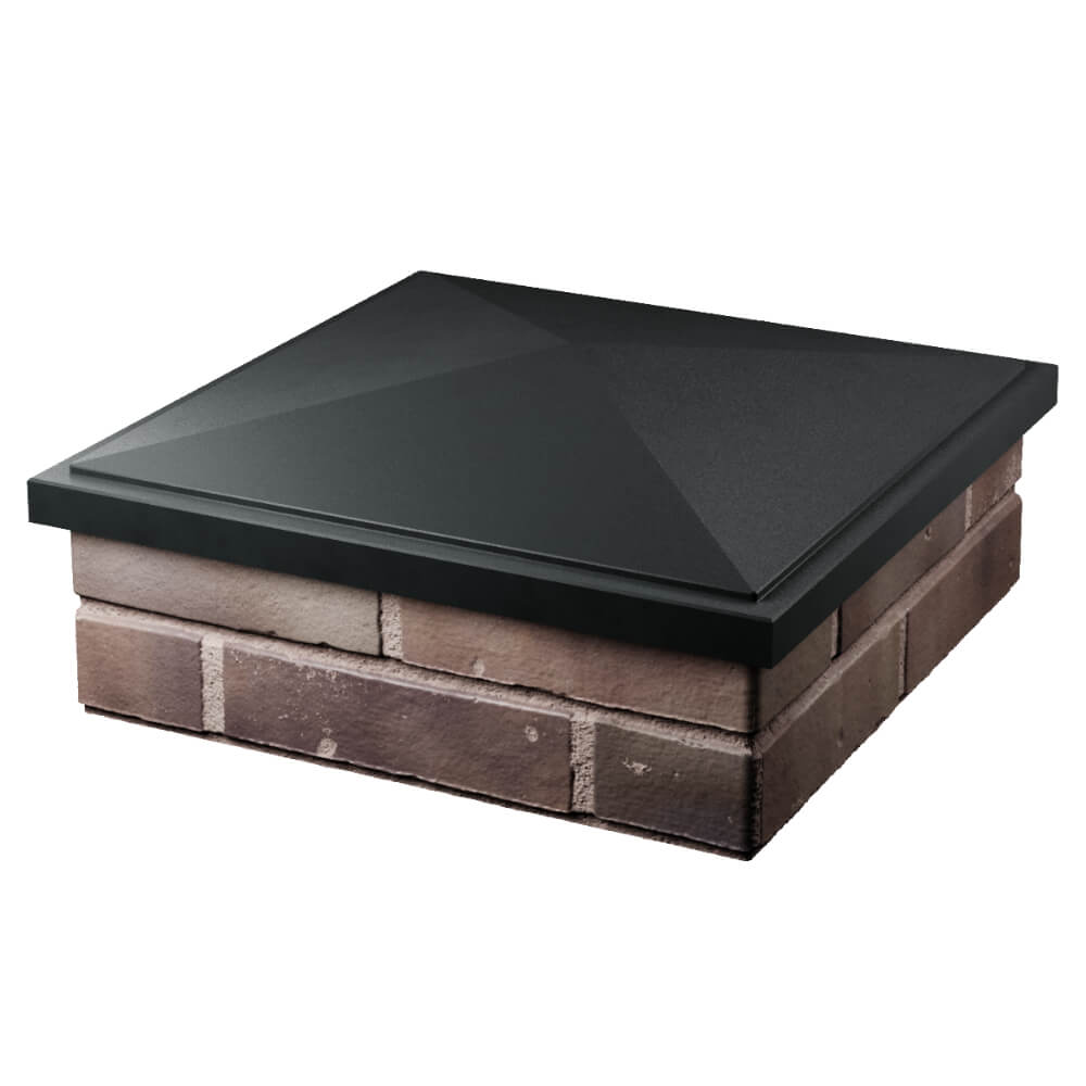 Колпак Zking БонаМоно Черный на столб 2х2 кирпича (515х515, 530х530мм) в Таганроге фото