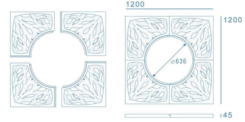 Приствольная решетка для дерева ZKING CRUST 1.2х1.2м Черная в Таганроге фото