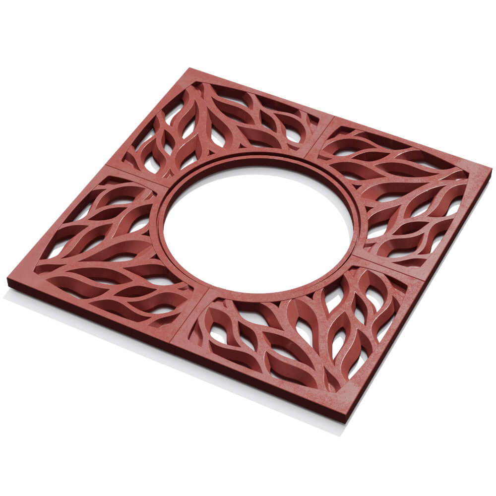 Приствольная решетка для дерева ZKING CRUST 1.2х1.2м Красная в Таганроге фото