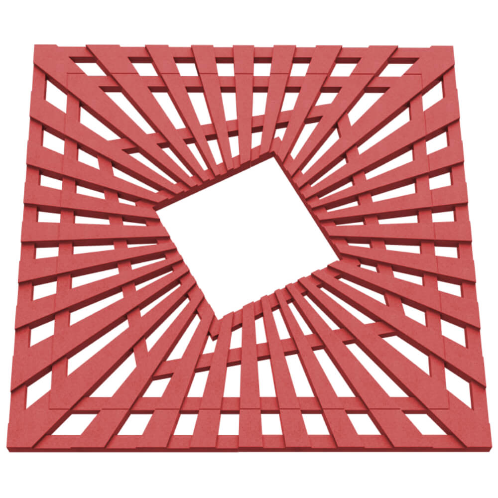 Приствольная решетка для дерева ZKING ATMOSPHERE 1.2х1.2м Красная в Таганроге фото