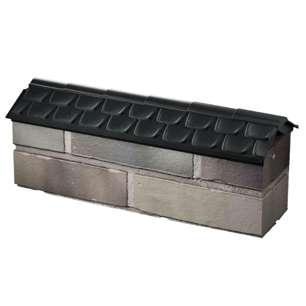 Парапет Zking Эльбрус Черный с посадкой на 0.5 кирпича (130мм) в Таганроге фото