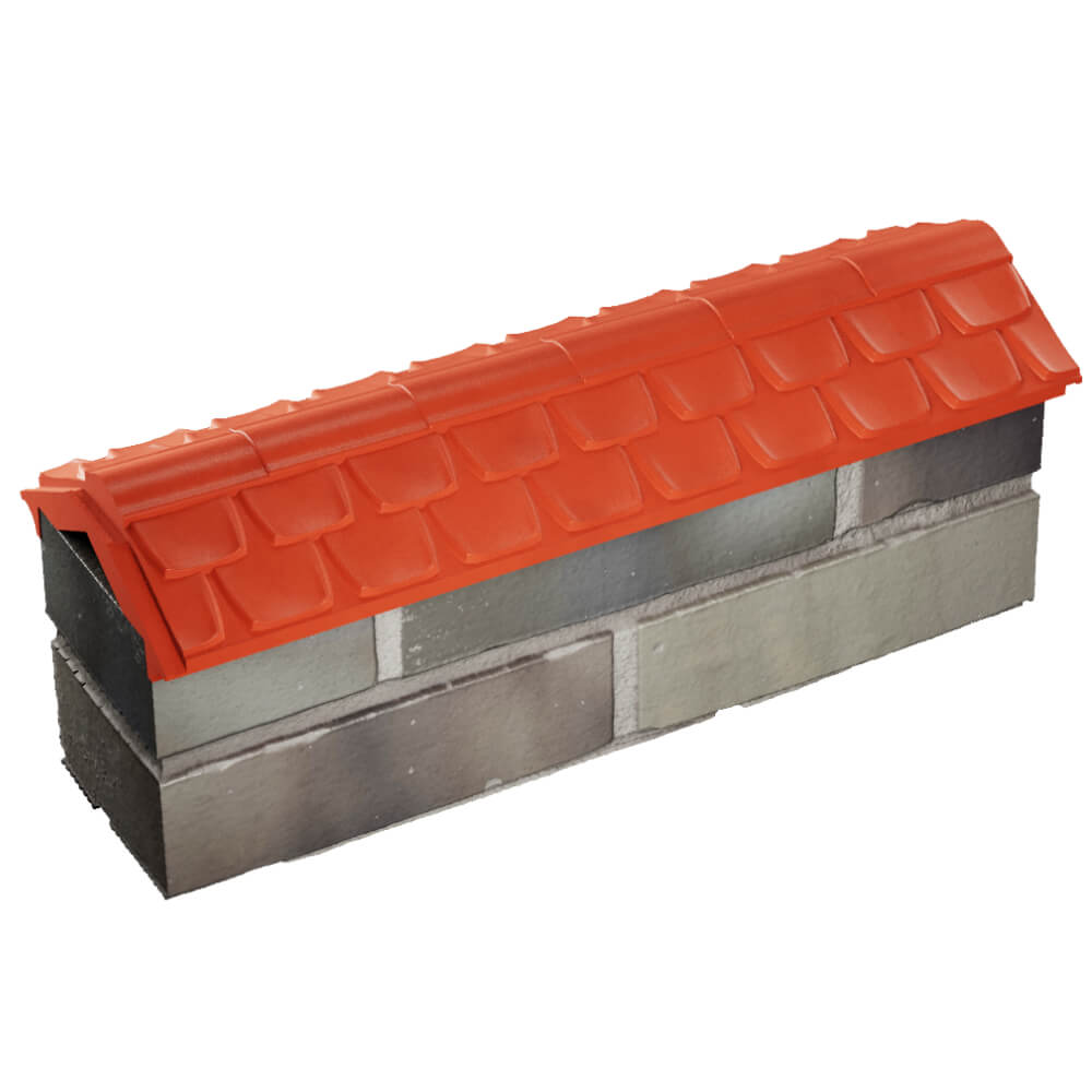 Парапет Zking Эльбрус Красный с посадкой на 0.5 кирпича (130мм) в Таганроге фото