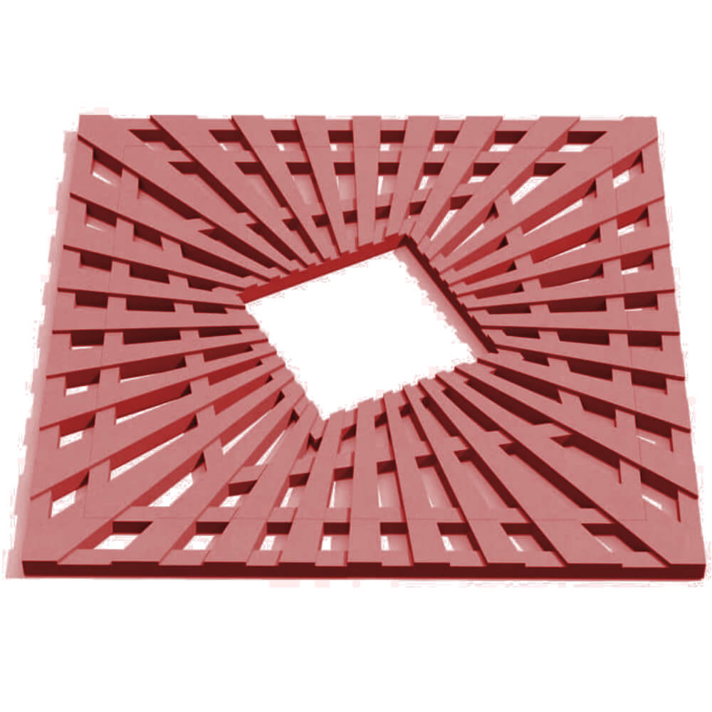 Приствольная решетка для дерева ZKING ATMOSPHERE 1.2х1.2м Красная Таганрог фото