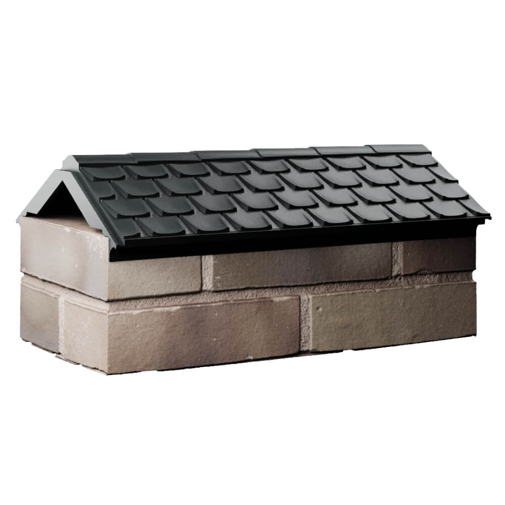 Парапет Zking Эльбрус Черный с посадкой на 1 кирпич (255мм) Таганрог фото