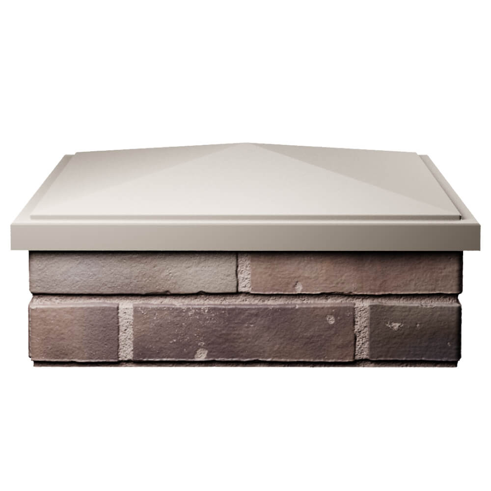 Колпак Zking БонаМоно Бежевый на столб 2х2 кирпича (515х515, 530х530мм) Таганрог фото