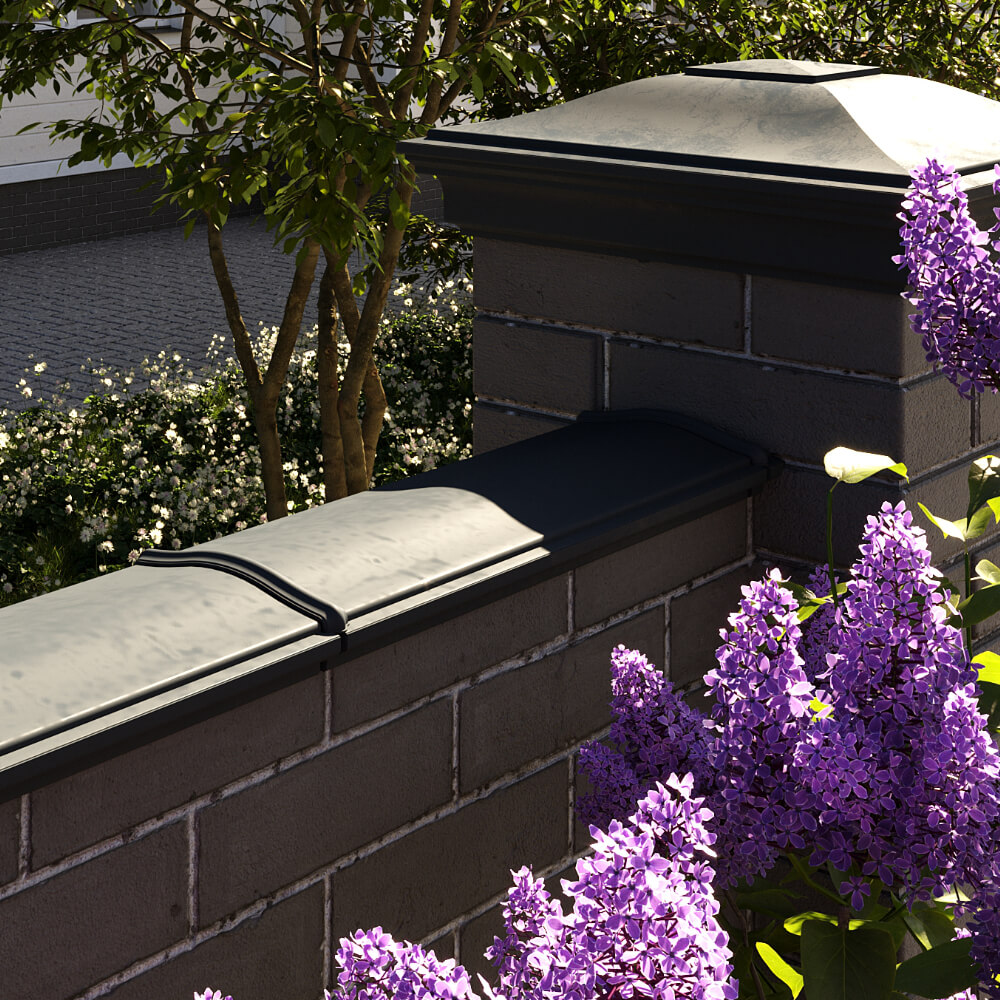 Парапет Zking Монблан Черный посадка на 0.5 кирпича (130мм) в Таганроге фото