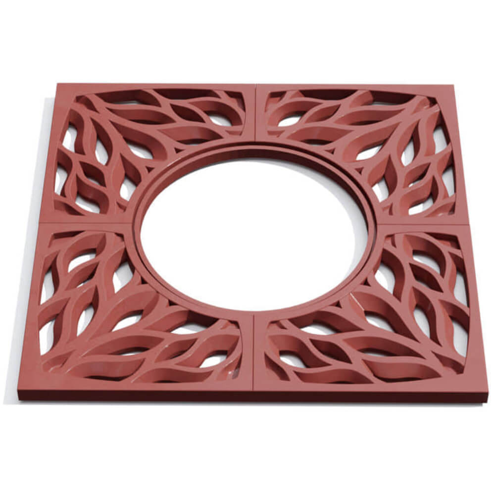 Приствольная решетка для дерева ZKING CRUST 1.2х1.2м Красная Таганрог фото