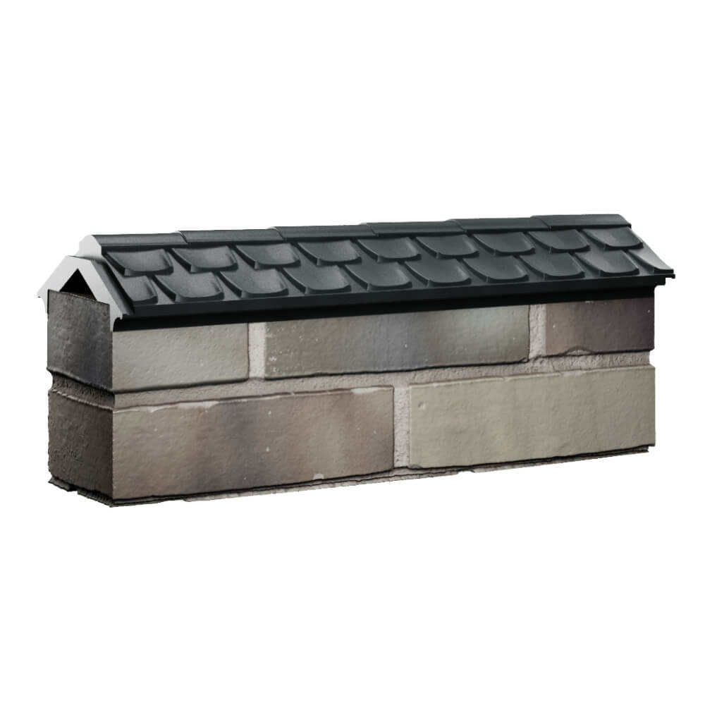 Парапет Zking Эльбрус Черный с посадкой на 0.5 кирпича (130мм) Таганрог фото
