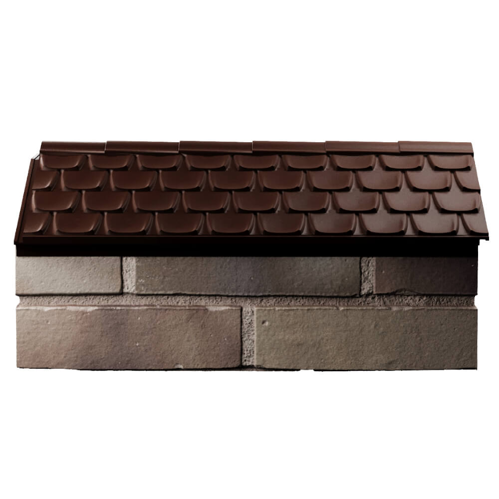 Парапет Zking Эльбрус Коричневый с посадкой на 1 кирпич (255мм) в Таганроге фото