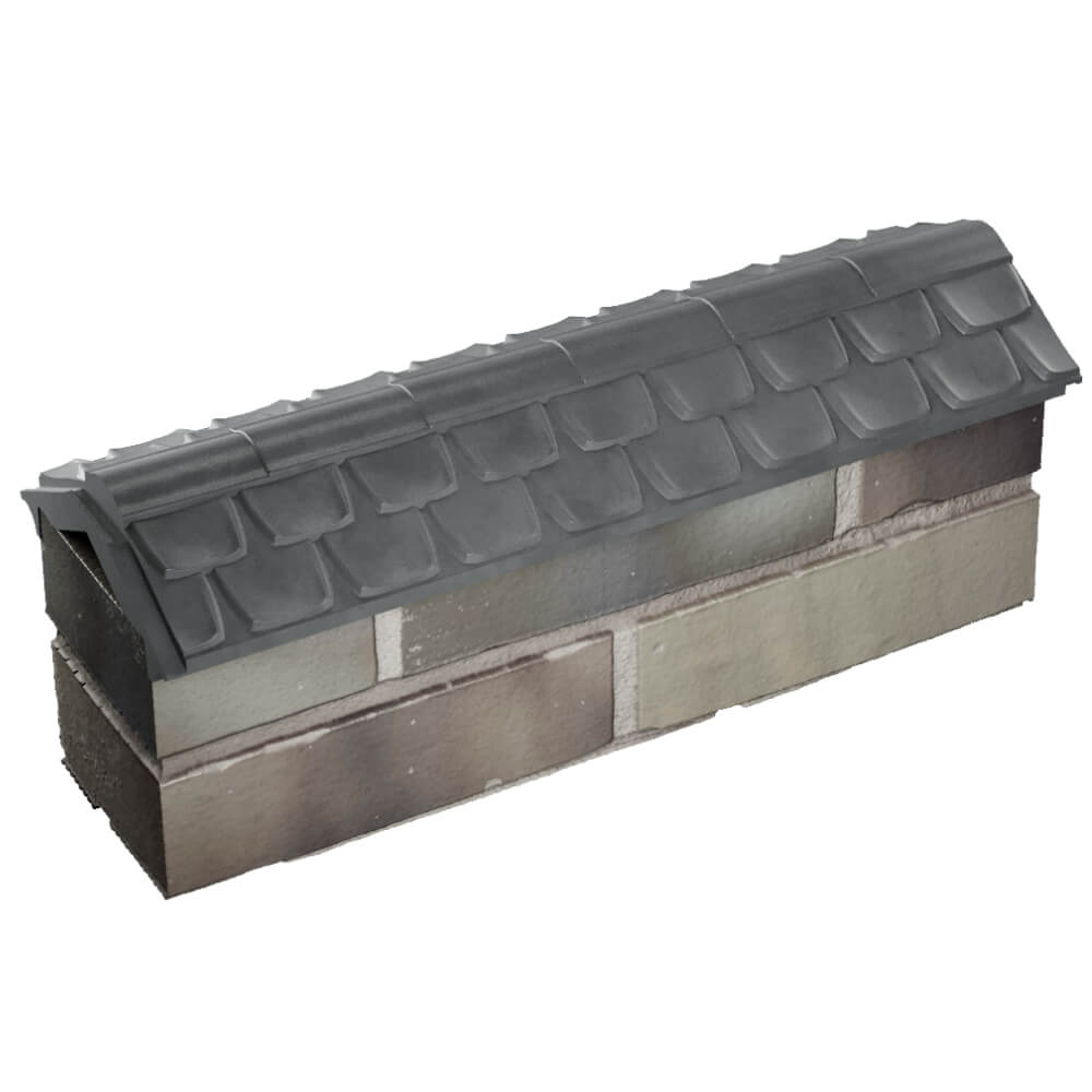 Парапет Zking Эльбрус Серый с посадкой на 0.5 кирпича (130мм) в Таганроге фото