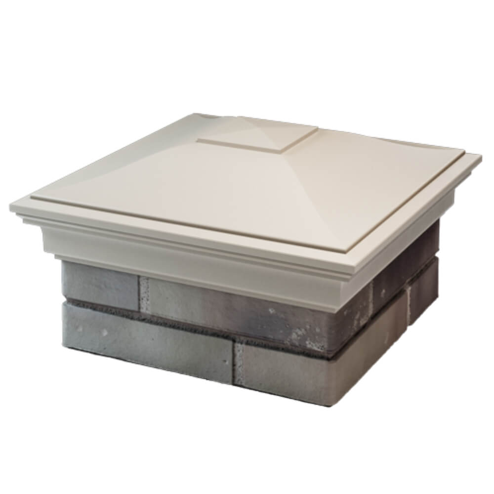 Колпак Zking Монблан Бежевый на столб 1.5х1.5 кирпича (385х385мм) в Таганроге фото