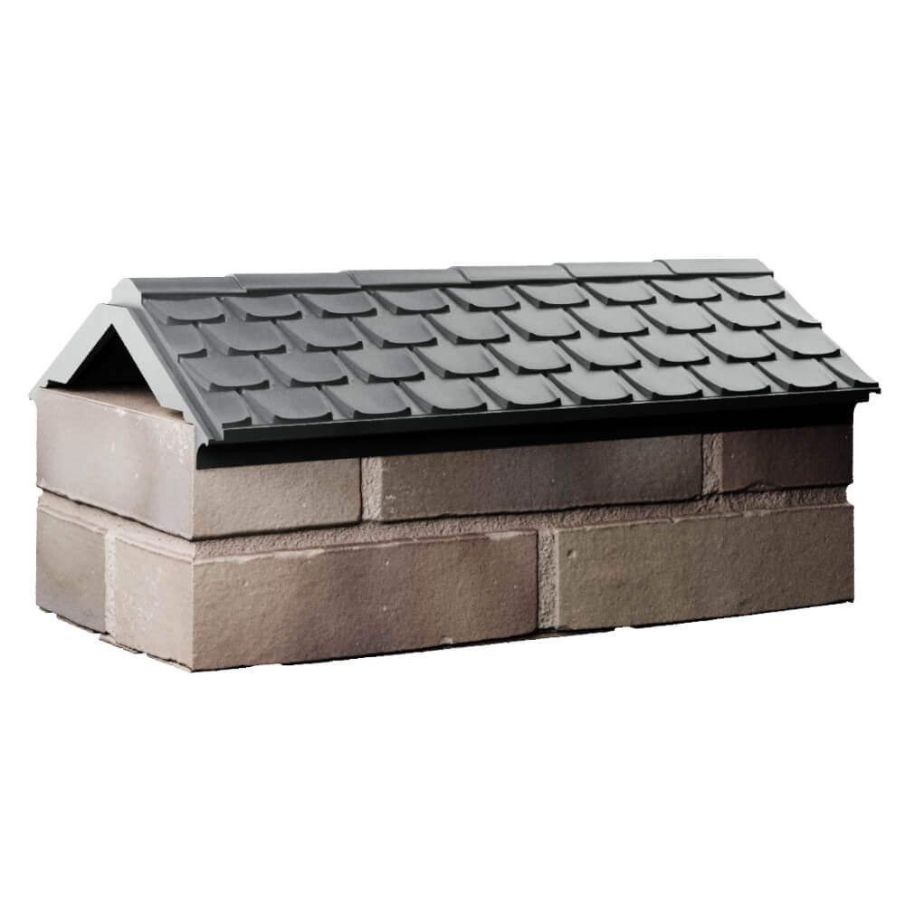 Парапет Zking Эльбрус Серый с посадкой на 1 кирпич (255мм) Таганрог фото