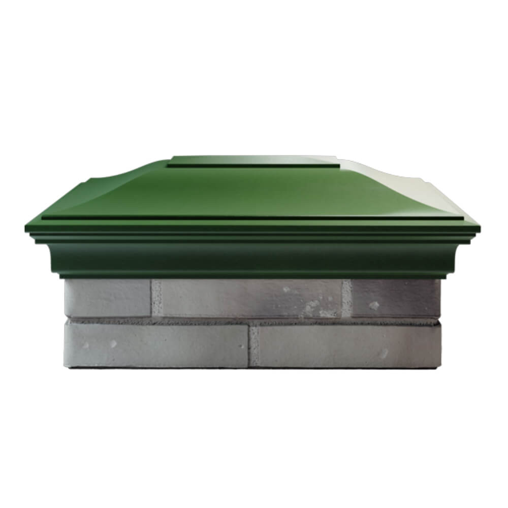 Колпак Zking Монблан Зеленый на столб 2х1.5 кирпича (515х385мм) в Таганроге фото