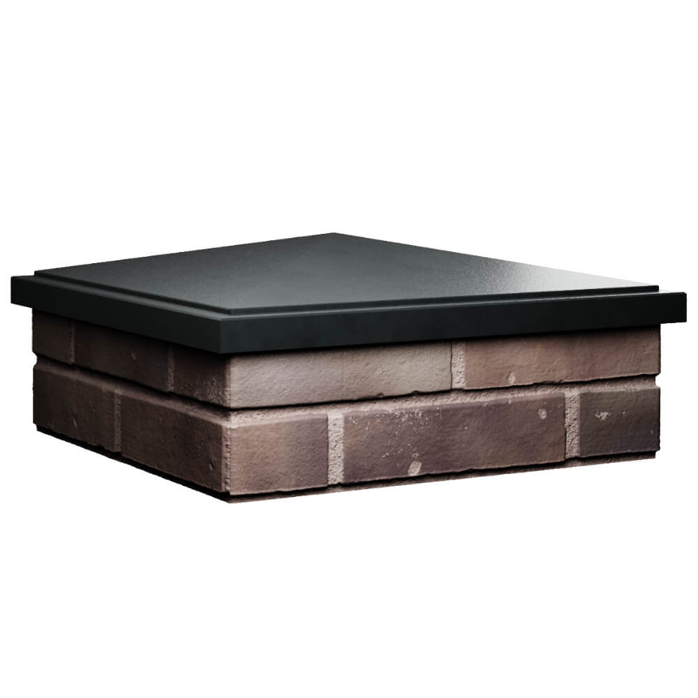 Колпак Zking БонаМоно Черный на столб 2х2 кирпича (515х515, 530х530мм) в Таганроге фото