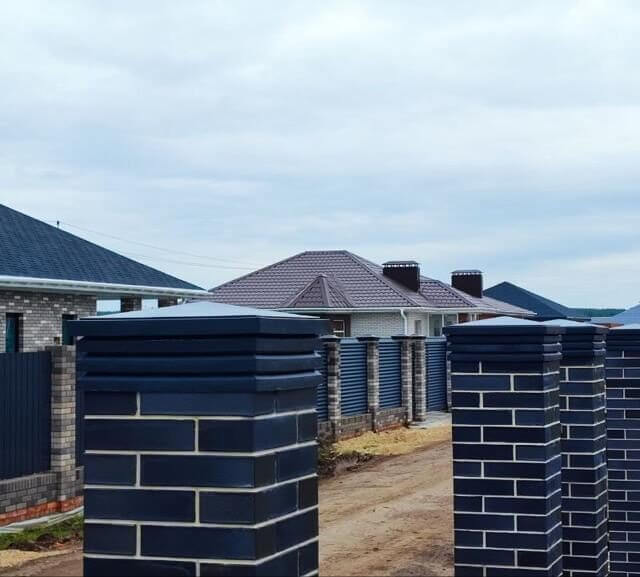 Колпак Zking Бона ХайТек Серый на столб 1.5х1.5 кирпича (385х385мм) в Таганроге фото