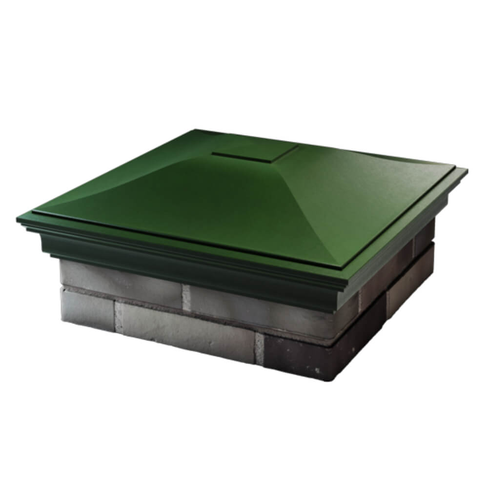 Колпак Zking Монблан Зеленый на столб 2х2 кирпича (515х515мм) в Таганроге фото