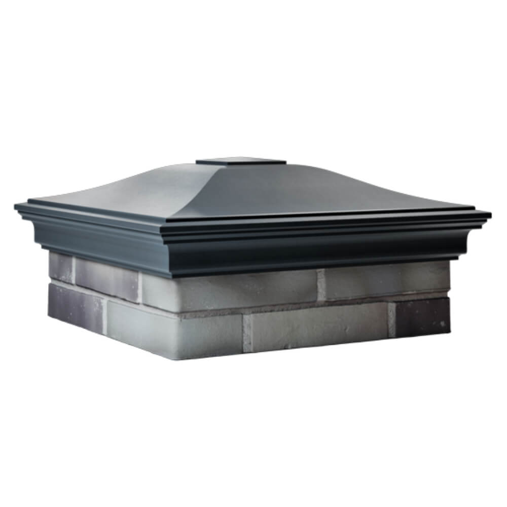 Колпак Zking Монблан Серый на столб 2х2 кирпича (515х515мм) в Таганроге фото