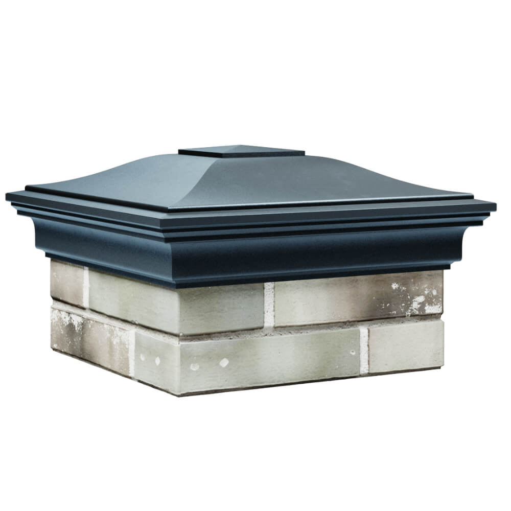 Колпак Zking Монблан Серый на столб 1.5х1.5 кирпича (385х385мм) в Таганроге фото