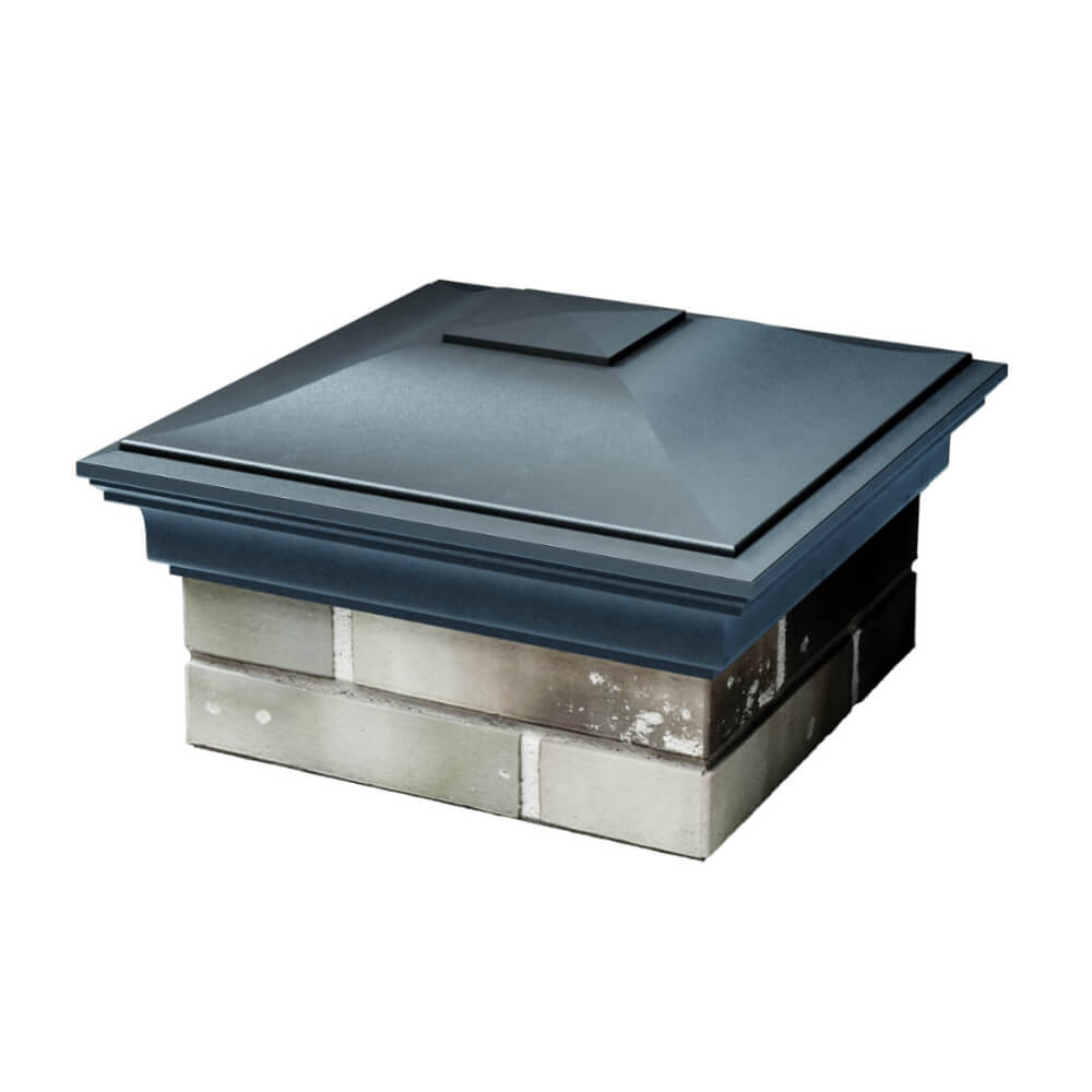 Колпак Zking Монблан Серый на столб 1.5х1.5 еврокирпича 0.7НФ (355х355мм) в Таганроге фото