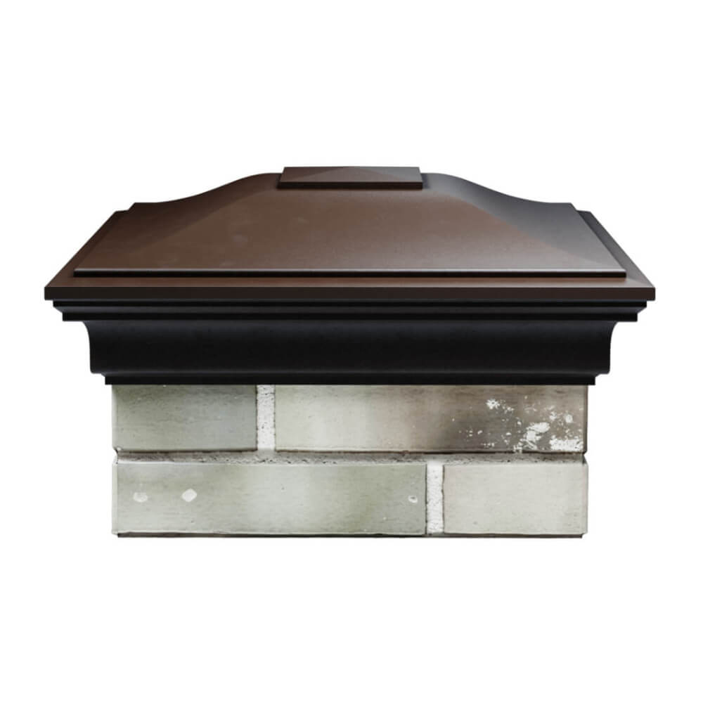 Колпак Zking Монблан Коричневый на столб 1.5х1.5 еврокирпича 0.7НФ (355х355мм) Таганрог фото