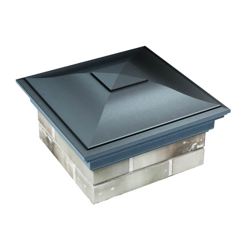 Колпак Zking Монблан Серый на столб 1.5х1.5 еврокирпича 0.7НФ (355х355мм) в Таганроге фото