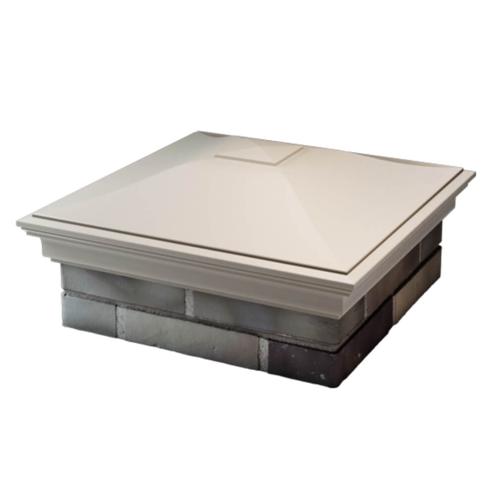 Колпак Zking Монблан Бежевый на столб 2х2 кирпича (515х515мм) в Таганроге фото