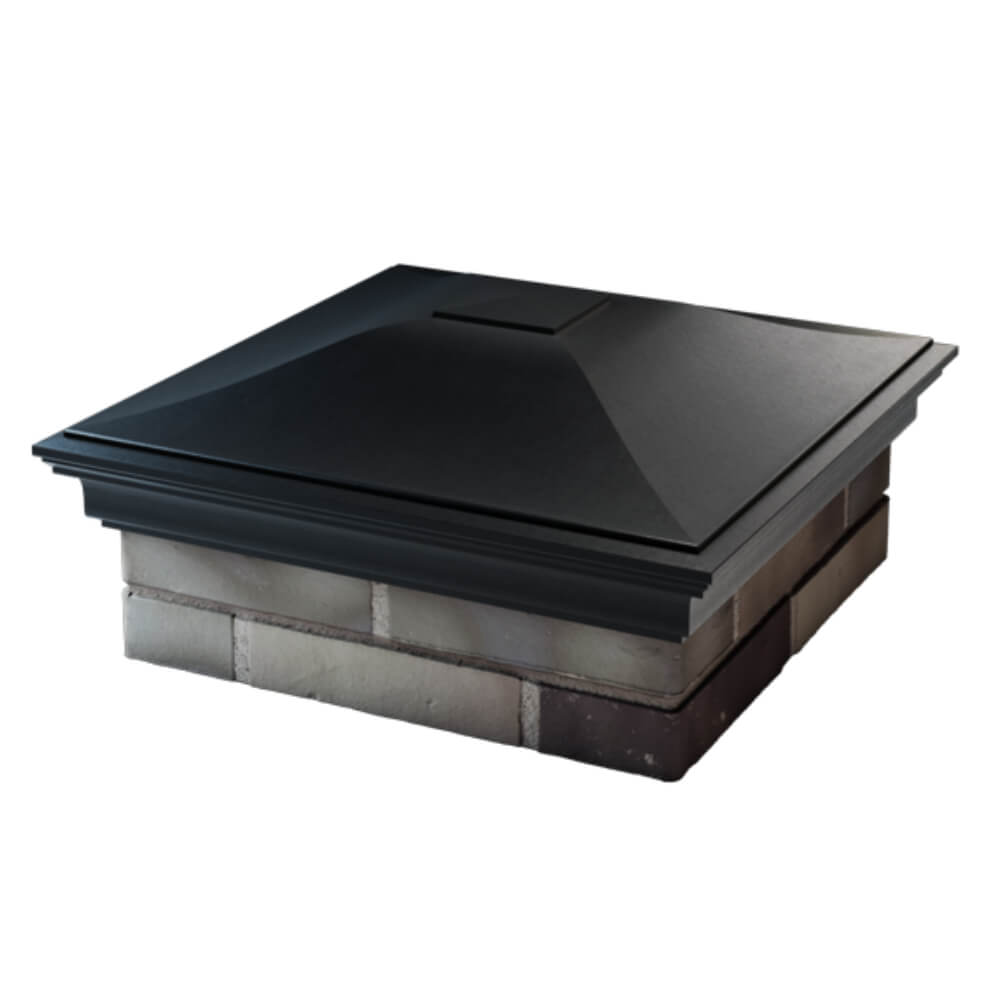 Колпак Zking Монблан Черный на столб 2х2 кирпича (515х515мм) в Таганроге фото