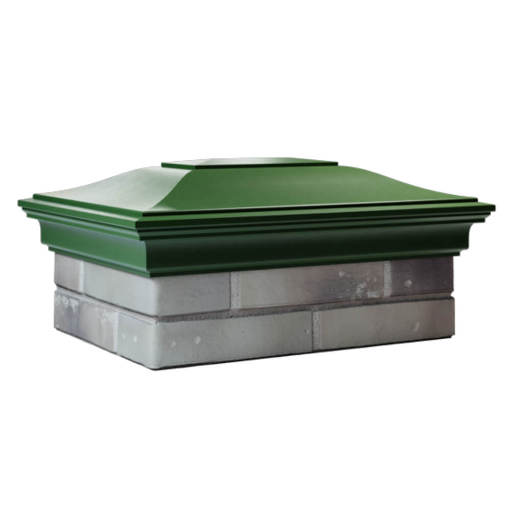 Колпак Zking Монблан Зеленый на столб 2х1.5 кирпича (515х385мм) в Таганроге фото