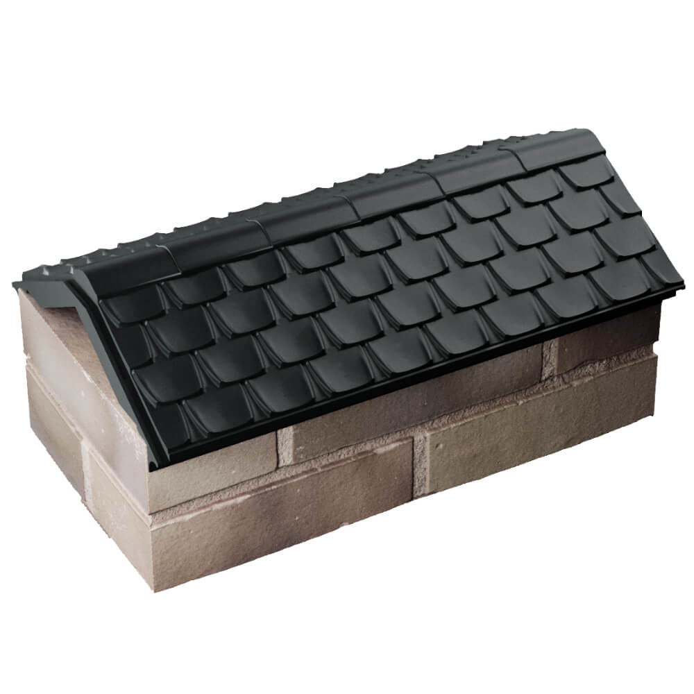 Парапет Zking Эльбрус Черный с посадкой на 1 кирпич (255мм) в Таганроге фото