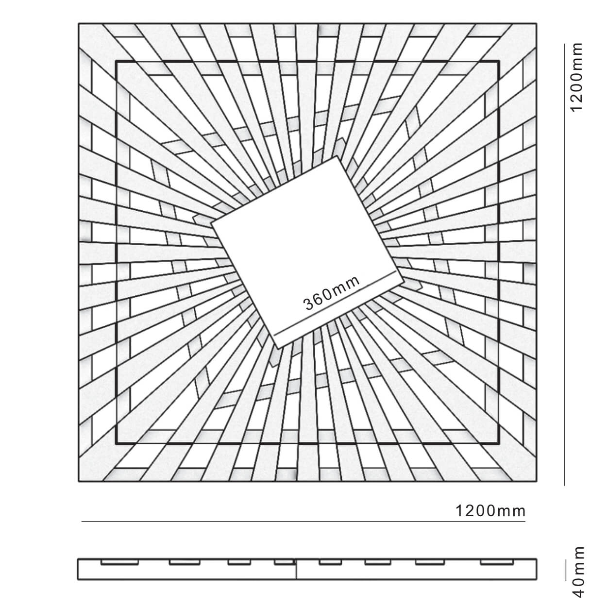 Приствольная решетка для дерева ZKING ATMOSPHERE 1.2х1.2м Черная в Таганроге фото