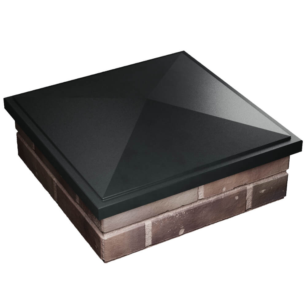 Колпак Zking БонаМоно Черный на столб 2х2 кирпича (515х515, 530х530мм) в Таганроге фото