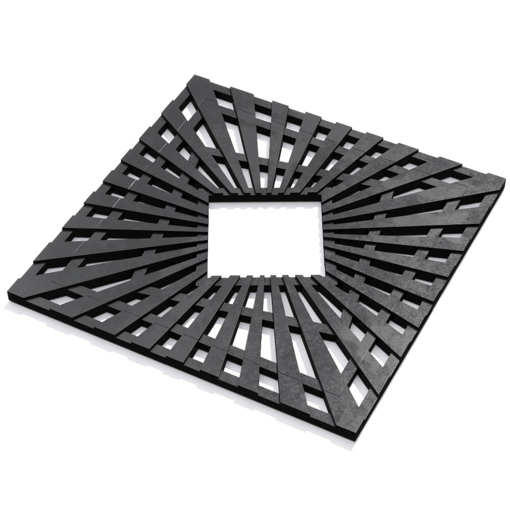 Приствольная решетка для дерева ZKING ATMOSPHERE 1.2х1.2м Черная в Таганроге фото