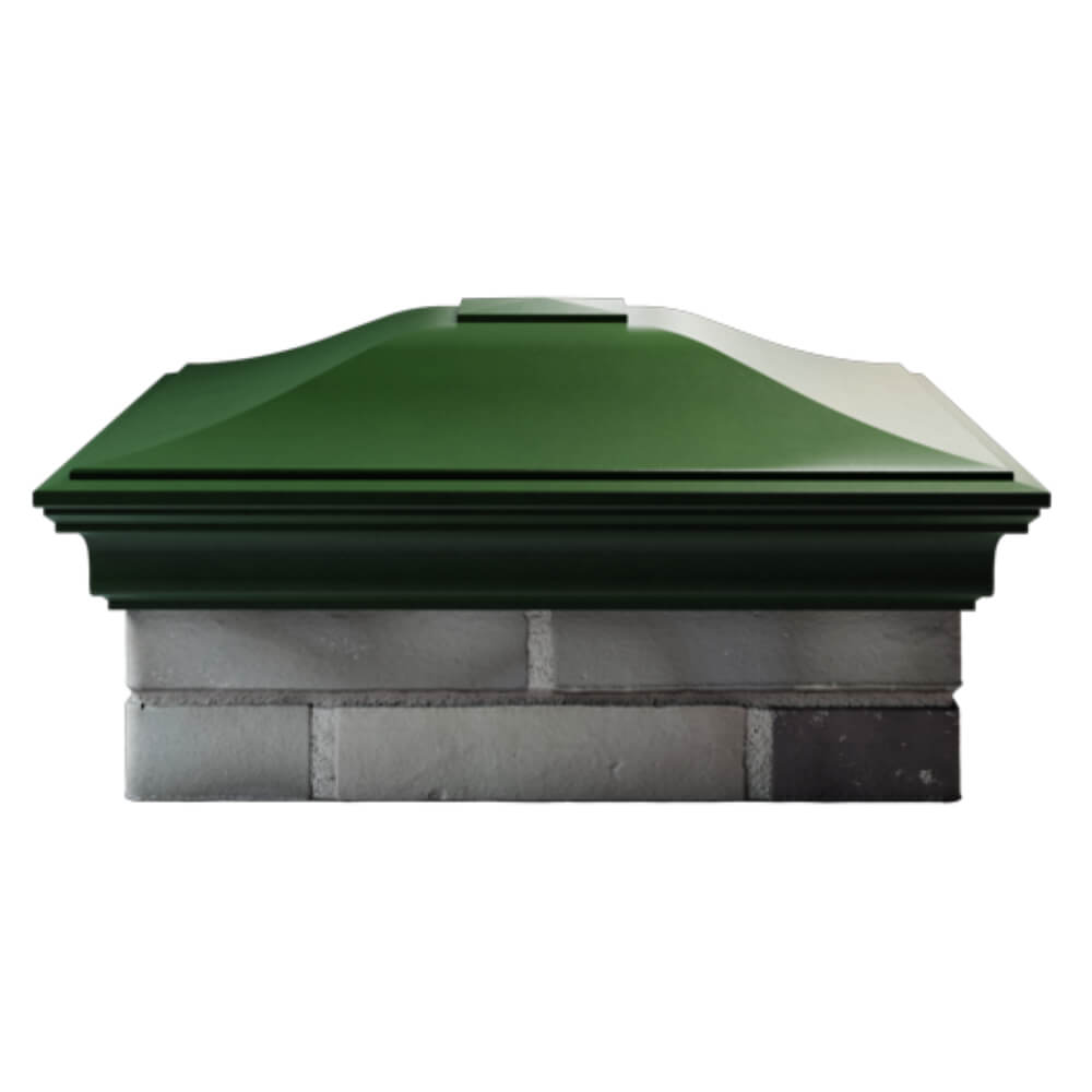 Колпак Zking Монблан Зеленый на столб 2х2 кирпича (515х515мм) в Таганроге фото