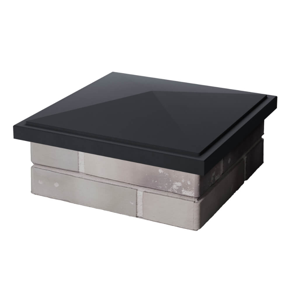 Колпак Zking БонаМоно Серый на столб 1.5х1.5 кирпича (385х385, 400х400мм) в Таганроге фото