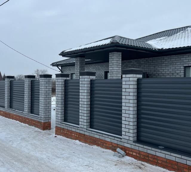 Колпак Zking Бона ХайТек Серый на столб 1.5х1.5 кирпича (385х385мм) в Таганроге фото