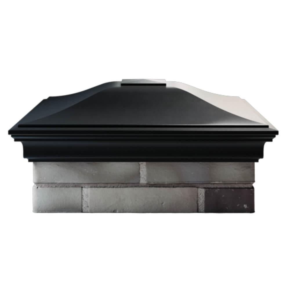 Колпак Zking Монблан Черный на столб 2х2 кирпича (515х515мм) в Таганроге фото