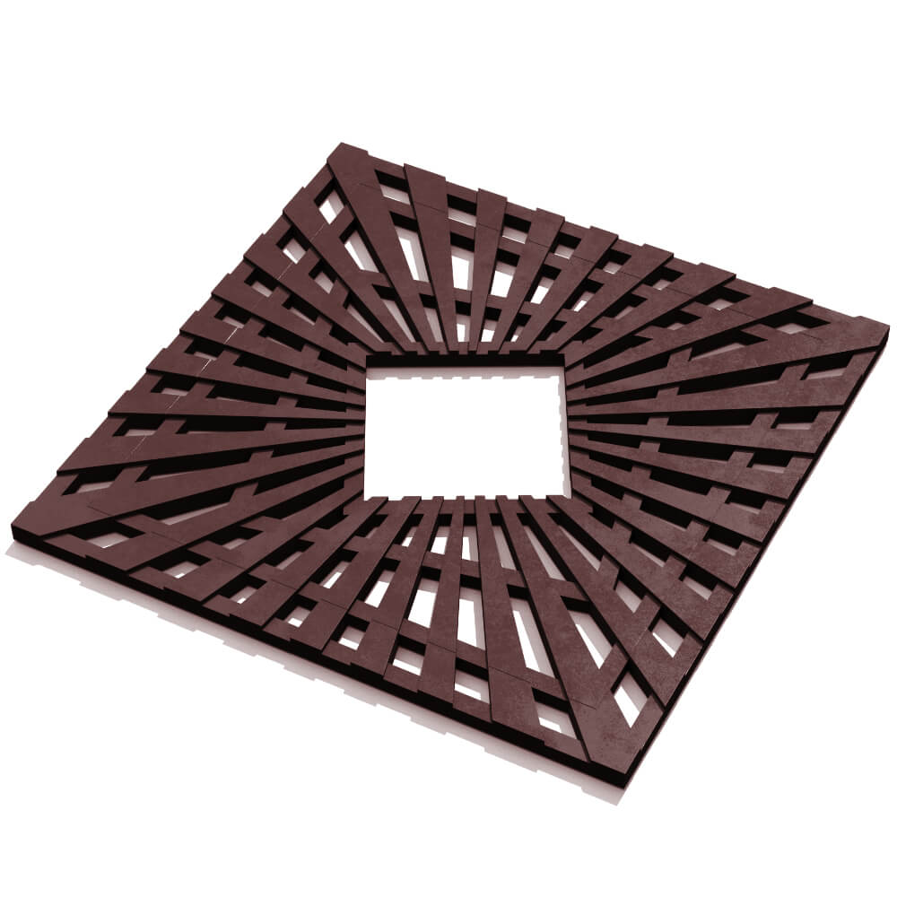 Приствольная решетка для дерева ZKING ATMOSPHERE 1.2х1.2м Коричневая в Таганроге фото