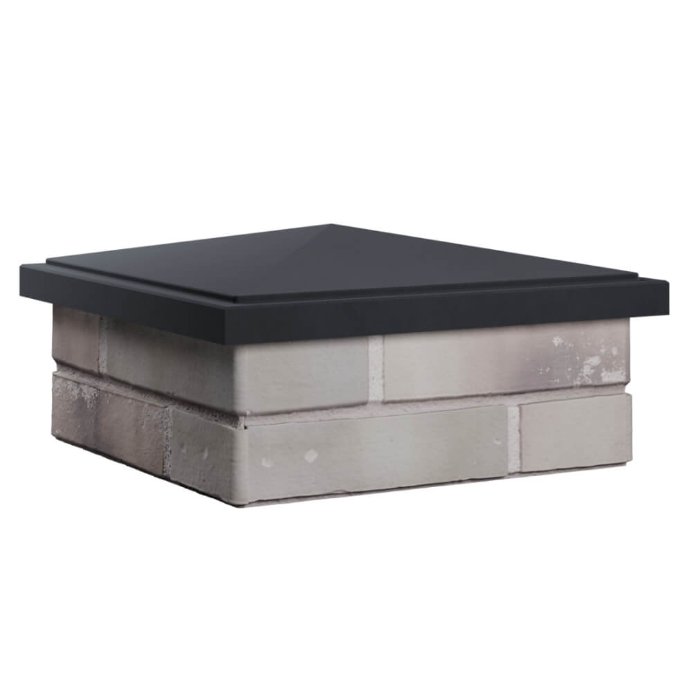 Колпак Zking БонаМоно Серый на столб 1.5х1.5 кирпича (385х385, 400х400мм) в Таганроге фото