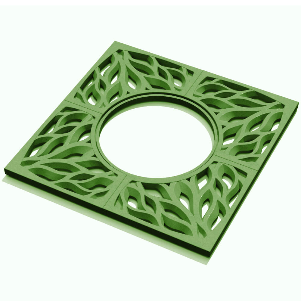 Приствольная решетка для дерева ZKING CRUST 1.2х1.2м Зеленая в Таганроге фото