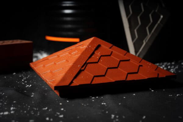 Колпак Zking Эверест Красный на столб 1.5х1.5 кирпича (390х390мм) в Таганроге фото