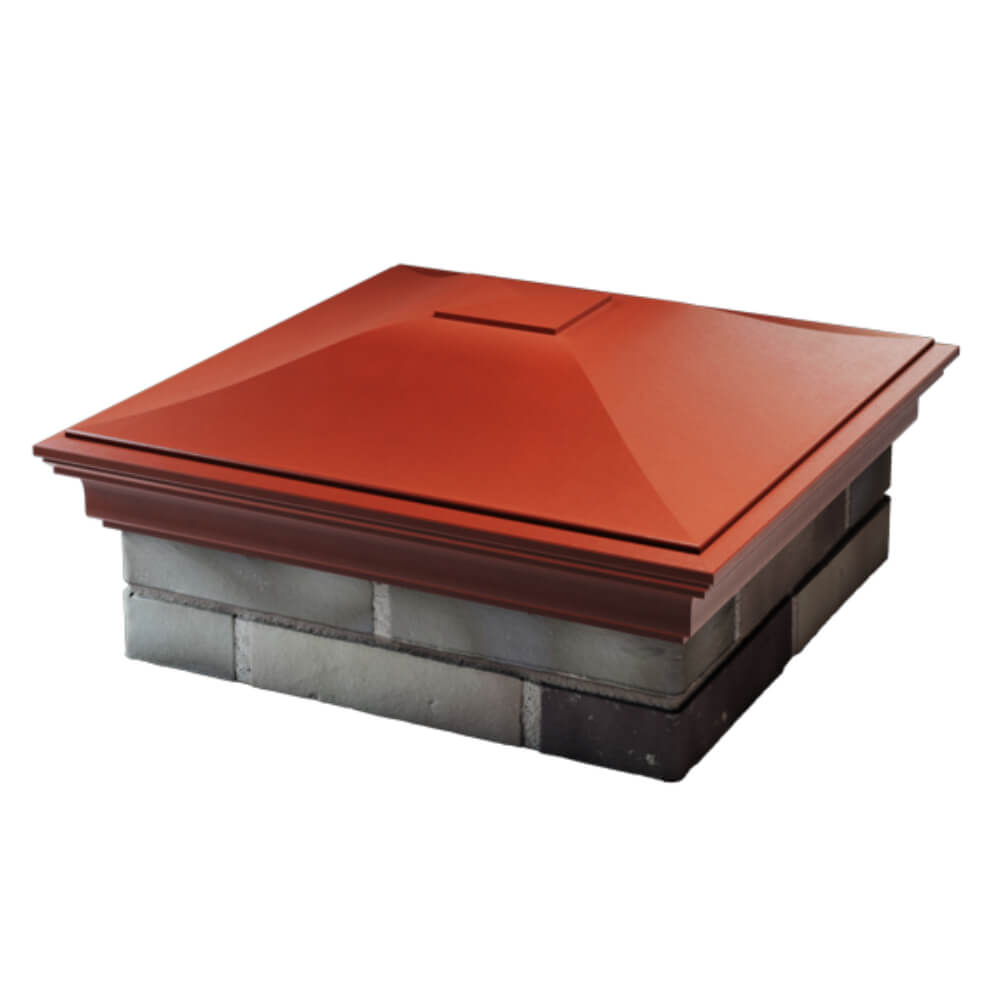 Колпак Zking Монблан Красный на столб 2х2 кирпича (515х515мм) в Таганроге фото