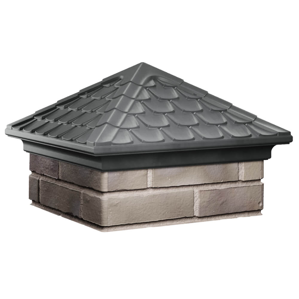 Колпак Zking Эльбрус Серый на столб 1.5х1.5 кирпича (385х385мм) в Таганроге фото