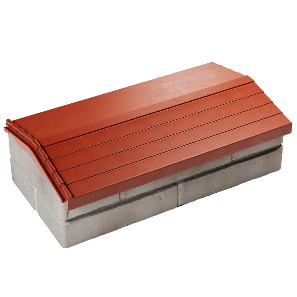 Парапет Zking Бона ХайТек Красный с посадкой на 1 кирпич (200/225/255мм) в Таганроге фото